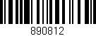 Código de barras (EAN, GTIN, SKU, ISBN): '890812'