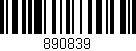 Código de barras (EAN, GTIN, SKU, ISBN): '890839'
