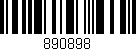Código de barras (EAN, GTIN, SKU, ISBN): '890898'