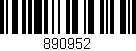 Código de barras (EAN, GTIN, SKU, ISBN): '890952'