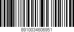 Código de barras (EAN, GTIN, SKU, ISBN): '8910034606951'