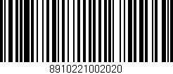 Código de barras (EAN, GTIN, SKU, ISBN): '8910221002020'