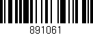 Código de barras (EAN, GTIN, SKU, ISBN): '891061'