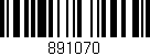 Código de barras (EAN, GTIN, SKU, ISBN): '891070'