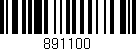 Código de barras (EAN, GTIN, SKU, ISBN): '891100'