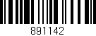 Código de barras (EAN, GTIN, SKU, ISBN): '891142'