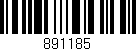 Código de barras (EAN, GTIN, SKU, ISBN): '891185'