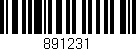 Código de barras (EAN, GTIN, SKU, ISBN): '891231'