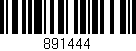 Código de barras (EAN, GTIN, SKU, ISBN): '891444'