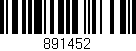 Código de barras (EAN, GTIN, SKU, ISBN): '891452'