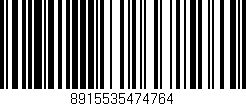 Código de barras (EAN, GTIN, SKU, ISBN): '8915535474764'