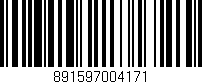 Código de barras (EAN, GTIN, SKU, ISBN): '891597004171'