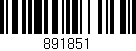 Código de barras (EAN, GTIN, SKU, ISBN): '891851'