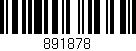 Código de barras (EAN, GTIN, SKU, ISBN): '891878'