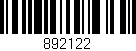 Código de barras (EAN, GTIN, SKU, ISBN): '892122'