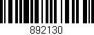 Código de barras (EAN, GTIN, SKU, ISBN): '892130'