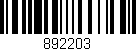 Código de barras (EAN, GTIN, SKU, ISBN): '892203'