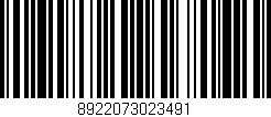 Código de barras (EAN, GTIN, SKU, ISBN): '8922073023491'
