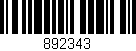 Código de barras (EAN, GTIN, SKU, ISBN): '892343'