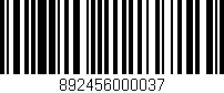 Código de barras (EAN, GTIN, SKU, ISBN): '892456000037'