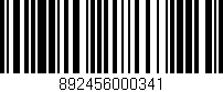 Código de barras (EAN, GTIN, SKU, ISBN): '892456000341'