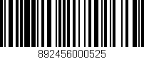 Código de barras (EAN, GTIN, SKU, ISBN): '892456000525'