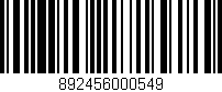 Código de barras (EAN, GTIN, SKU, ISBN): '892456000549'