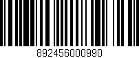 Código de barras (EAN, GTIN, SKU, ISBN): '892456000990'