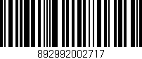 Código de barras (EAN, GTIN, SKU, ISBN): '892992002717'