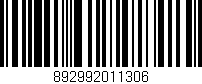 Código de barras (EAN, GTIN, SKU, ISBN): '892992011306'