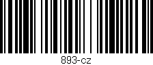 Código de barras (EAN, GTIN, SKU, ISBN): '893-cz'
