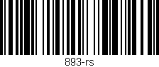 Código de barras (EAN, GTIN, SKU, ISBN): '893-rs'