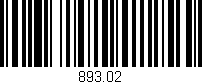 Código de barras (EAN, GTIN, SKU, ISBN): '893.02'