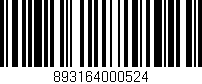 Código de barras (EAN, GTIN, SKU, ISBN): '893164000524'