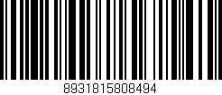 Código de barras (EAN, GTIN, SKU, ISBN): '8931815808494'