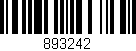 Código de barras (EAN, GTIN, SKU, ISBN): '893242'