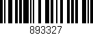 Código de barras (EAN, GTIN, SKU, ISBN): '893327'