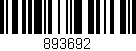 Código de barras (EAN, GTIN, SKU, ISBN): '893692'