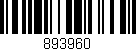 Código de barras (EAN, GTIN, SKU, ISBN): '893960'
