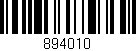 Código de barras (EAN, GTIN, SKU, ISBN): '894010'