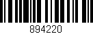 Código de barras (EAN, GTIN, SKU, ISBN): '894220'