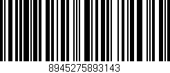 Código de barras (EAN, GTIN, SKU, ISBN): '8945275893143'
