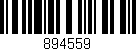 Código de barras (EAN, GTIN, SKU, ISBN): '894559'