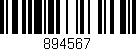Código de barras (EAN, GTIN, SKU, ISBN): '894567'