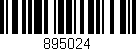 Código de barras (EAN, GTIN, SKU, ISBN): '895024'