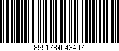 Código de barras (EAN, GTIN, SKU, ISBN): '8951784643407'