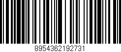 Código de barras (EAN, GTIN, SKU, ISBN): '8954362192731'