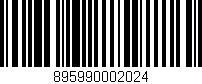 Código de barras (EAN, GTIN, SKU, ISBN): '895990002024'