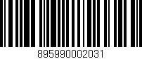 Código de barras (EAN, GTIN, SKU, ISBN): '895990002031'