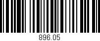 Código de barras (EAN, GTIN, SKU, ISBN): '896.05'